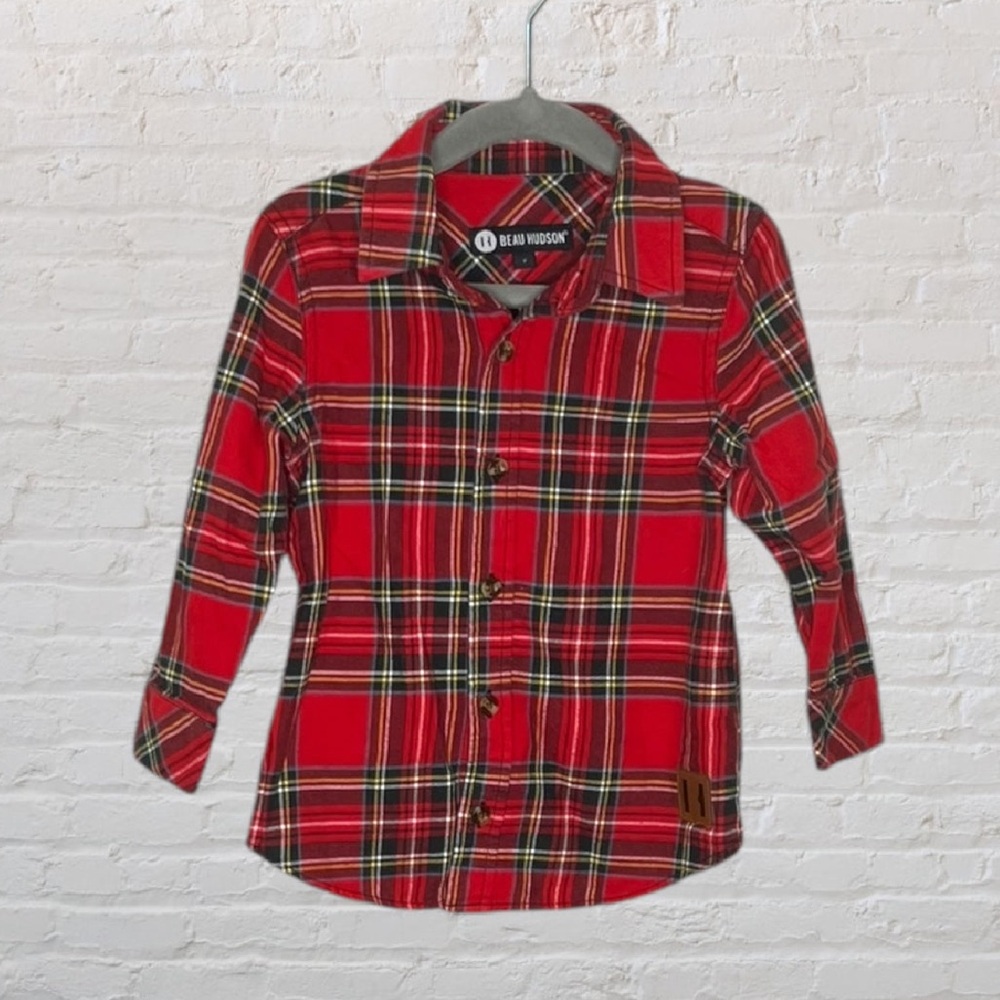 Beau Hudson Plaid Collared Shirt
